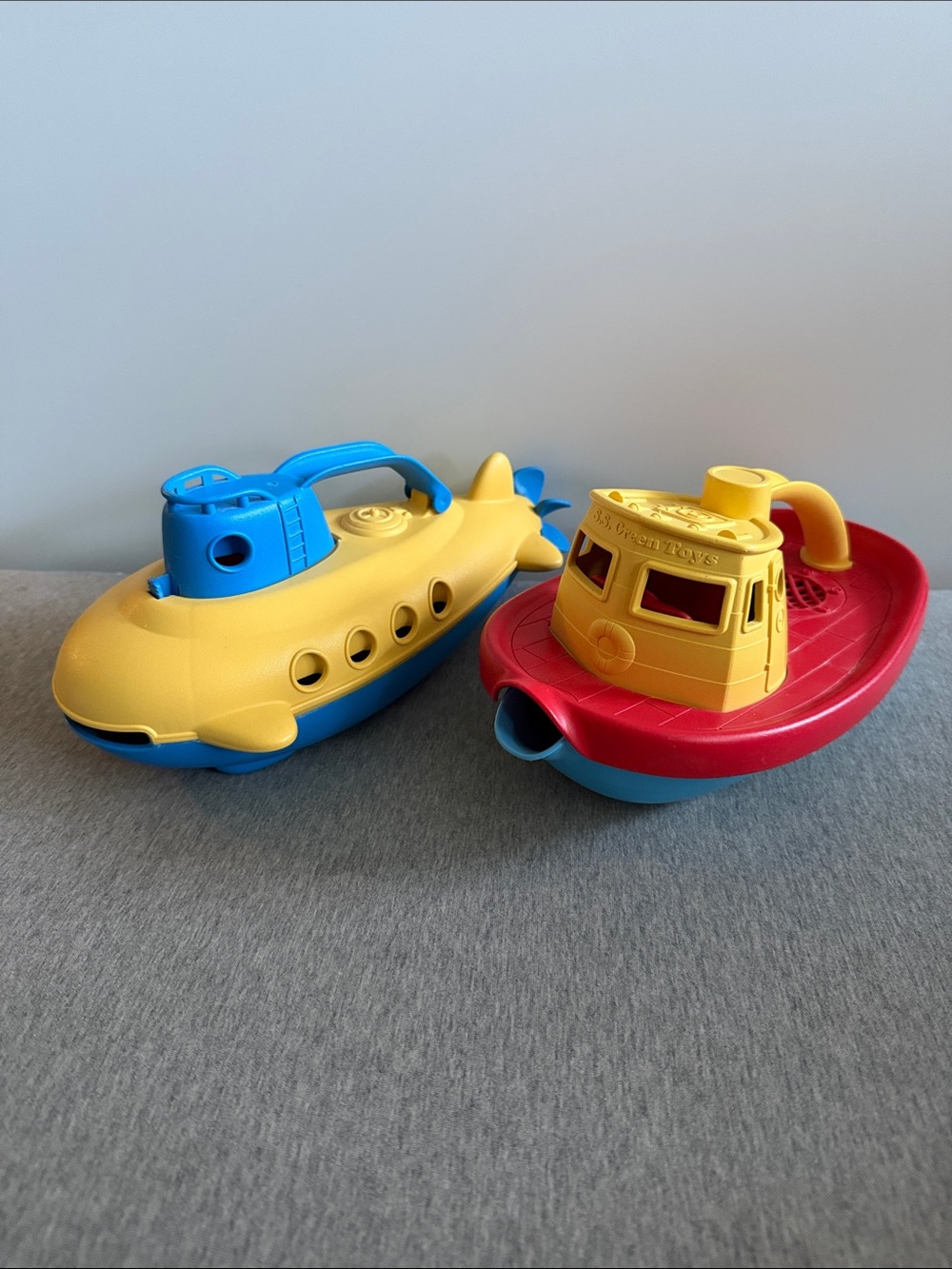 Green Toys Tugboat and Submarine